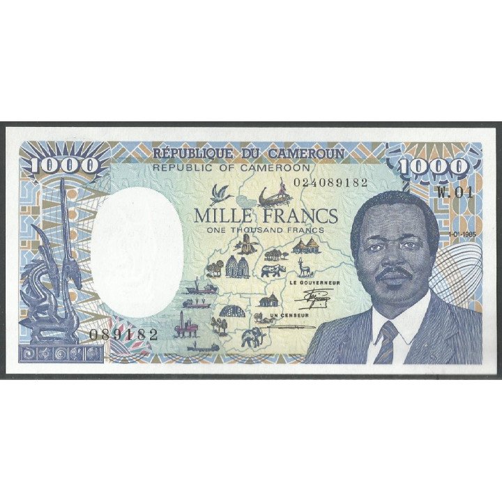 Camerun, 1.000 Francs 1 Ene 1985 P25