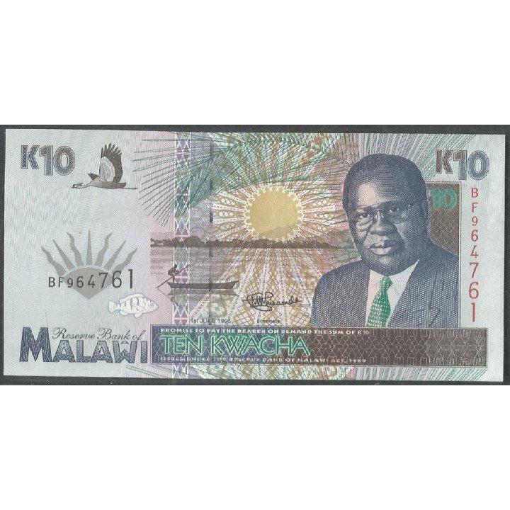 Malawi, 10 Kwacha 1 Jun 1995 P31