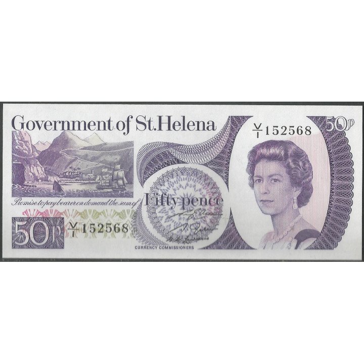 Santa Helena 50 Pence P5a