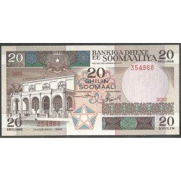 Somalia,20 Shillings 1986 P33b