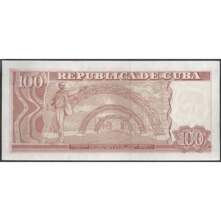 Cuba 100 Pesos 2016 P129h reverso