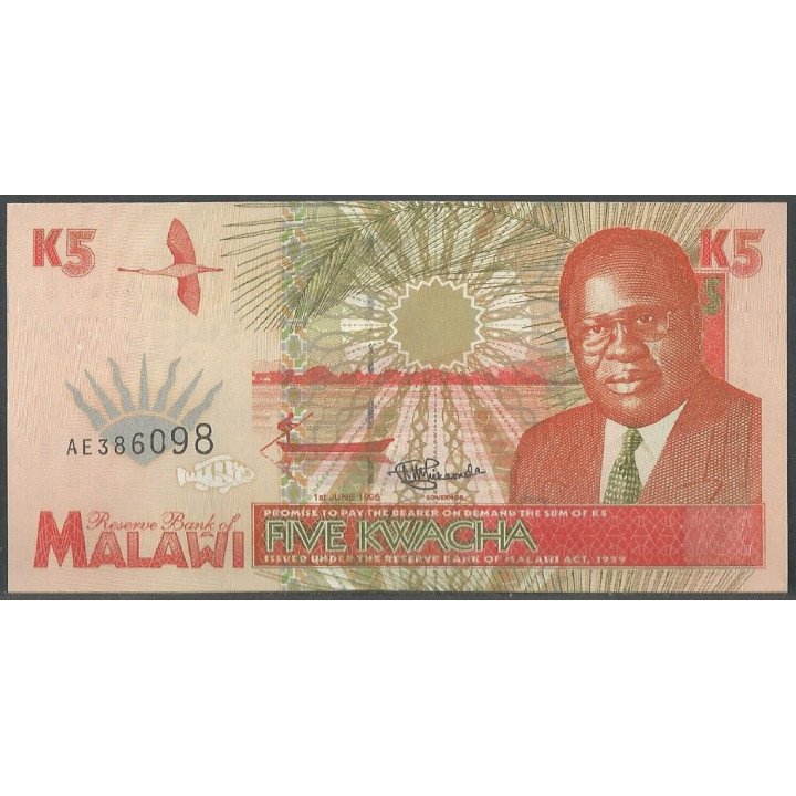 Malawi 5 Kwacha 1 Jun 1995 P30