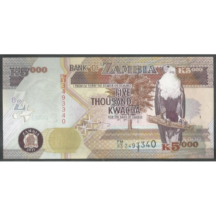 Zambia, 5.000 Kwacha 2011 P45b