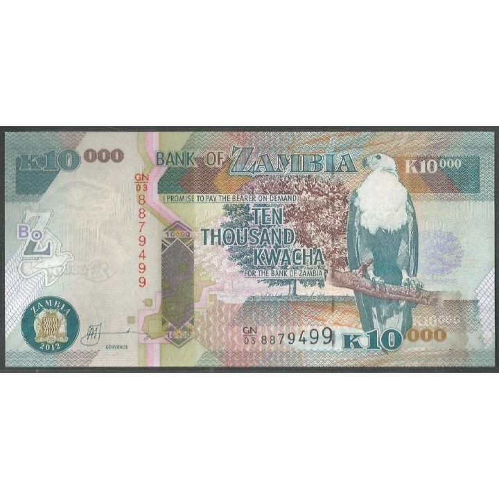 Zambia, 10.000 Kwacha 2012 P46h