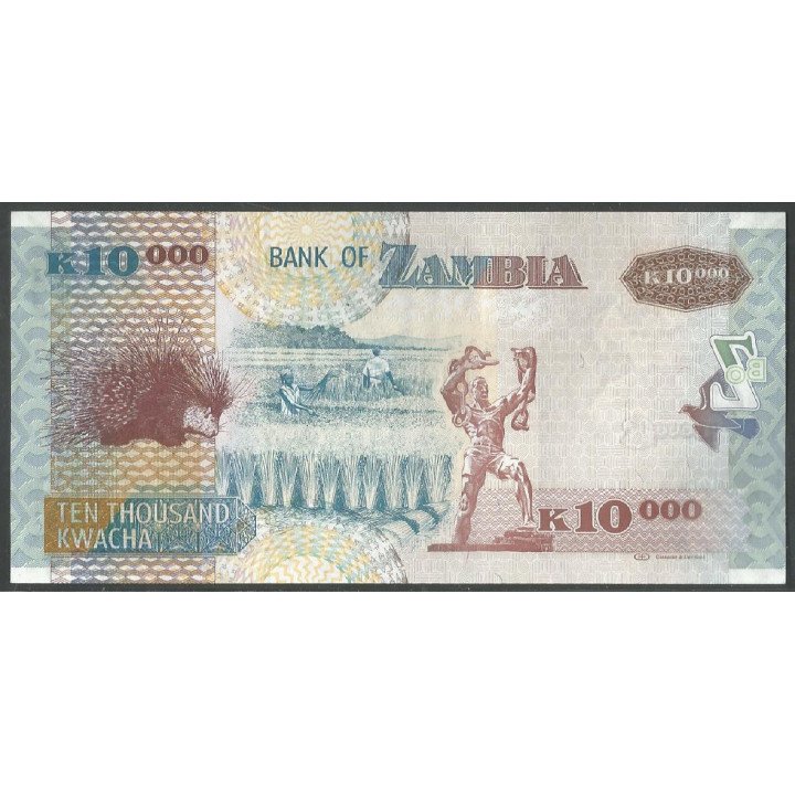 Zambia, 10.000 Kwacha 2012 P46h