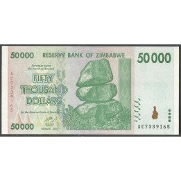 Zimbabwe, 50.000 Dollars 2008 P74