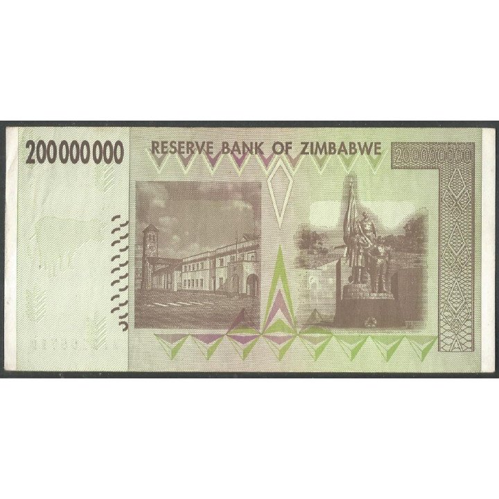 Zimbabwe, 200.000.000 Dollars 2008 P81