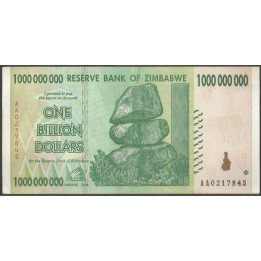 Zimbabwe, 1.000.000.000 Dollars 2008 P83