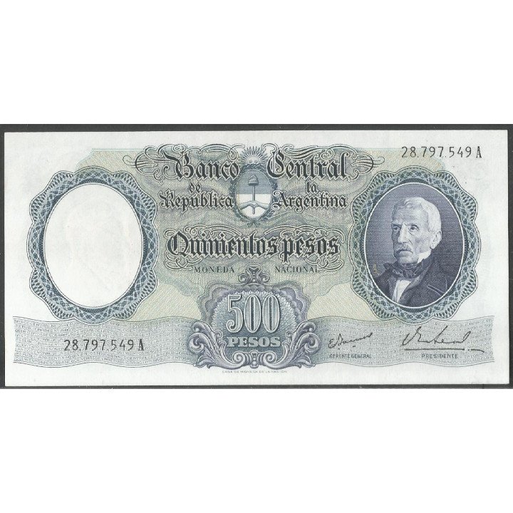 Argentina, 500 Pesos ND1964-9 Serie A P278b