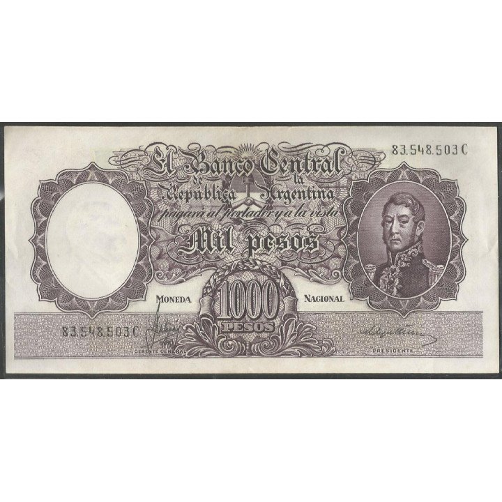 Argentina, 1.000 Pesos ND1966-9 Serie C P279(2)