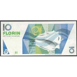 Aruba 10 Florin 16 Jul 1993 P11
