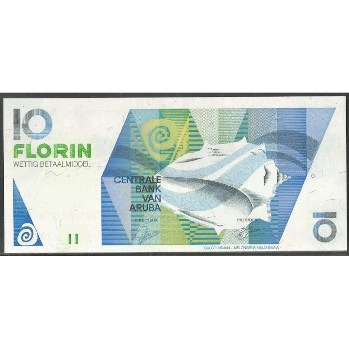 Aruba 10 Florin 16 Jul 1993 P11