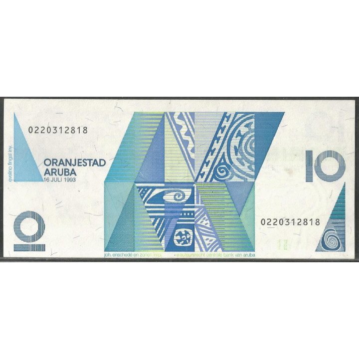 Aruba 10 Florin 16 Jul 1993 P11