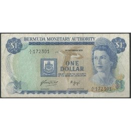Bermuda, 1 Dollar 1 Dic 1976 P28a