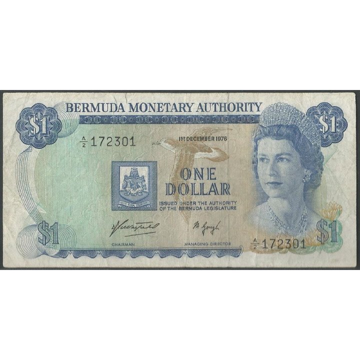 Bermuda, 1 Dollar 1 Dic 1976 P28a