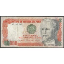 Peru 50.000 Soles 2 Nov 1984 P125a