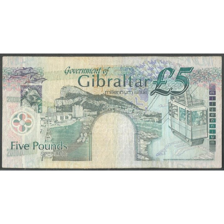 Gibraltar, 5 Pounds 2000 P29