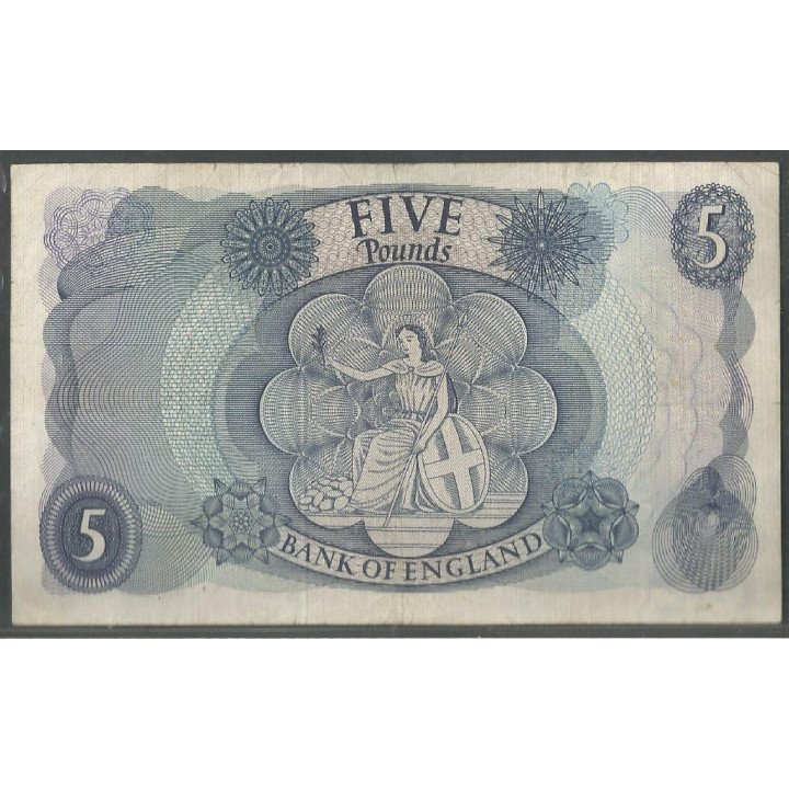 Inglaterra, 5 Pounds ND1966-70 P375b