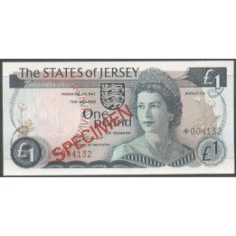 Jersey, 1 Pound ND1976-88 Specimen PCS1