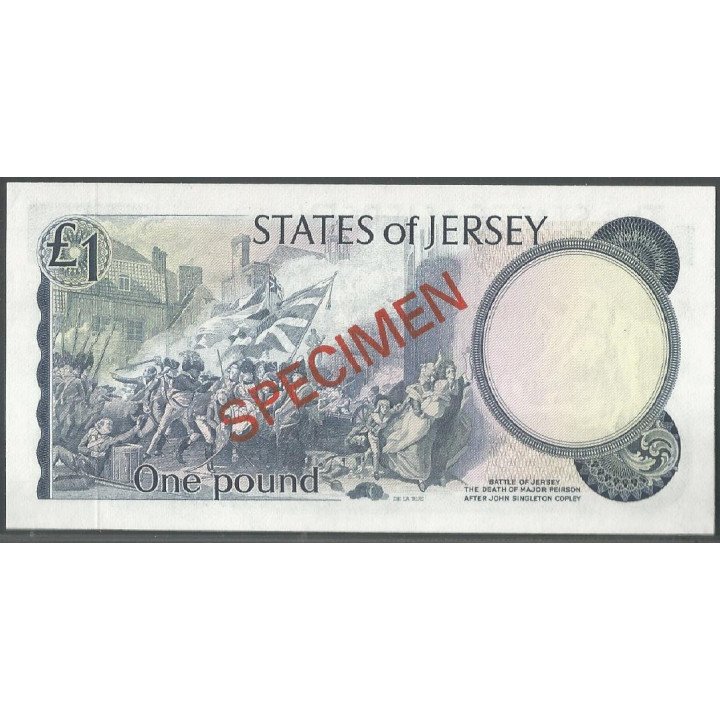 Jersey, 1 Pound ND1976-88 Specimen PCS1