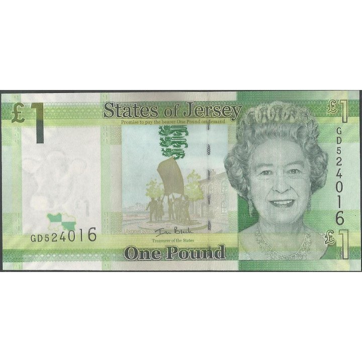 Jersey, 1 Pound ND2010 P32a