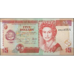 Belize, 5 Dollars 1 Jul 2009 P67d
