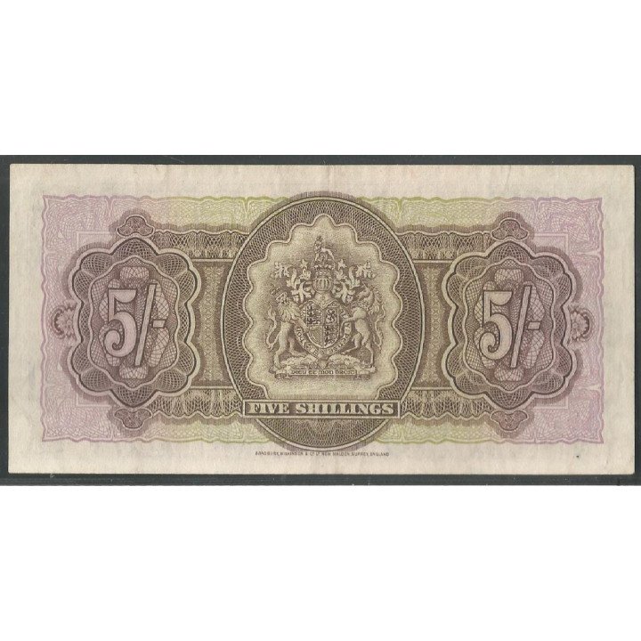 Bermuda, 5 Shillings 1 May 1957 P18b