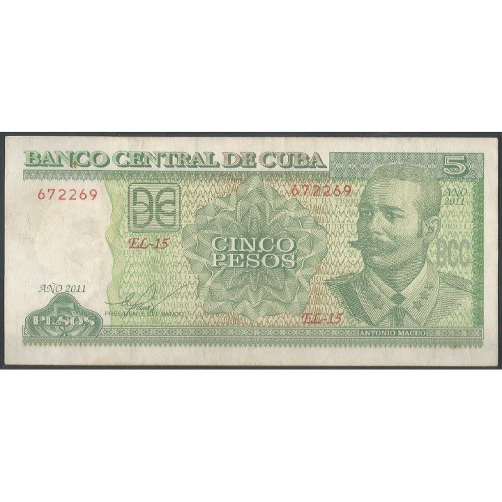 Cuba 5 Pesos 2011 P116l