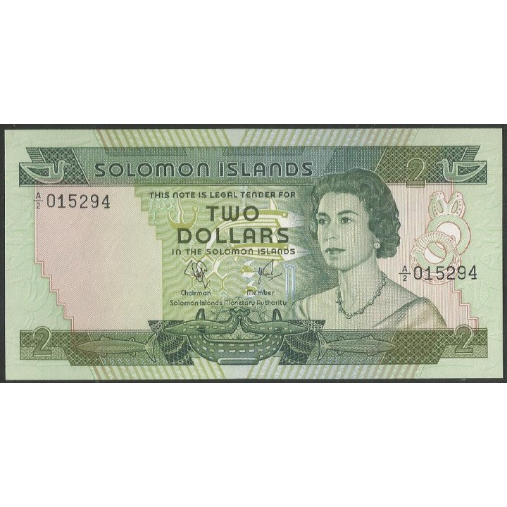 Islas Solomon, 2 Dollars ND1977 A/2 P5a