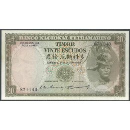 Timor, 25 Escudos 24 Oct 1967 P26a5