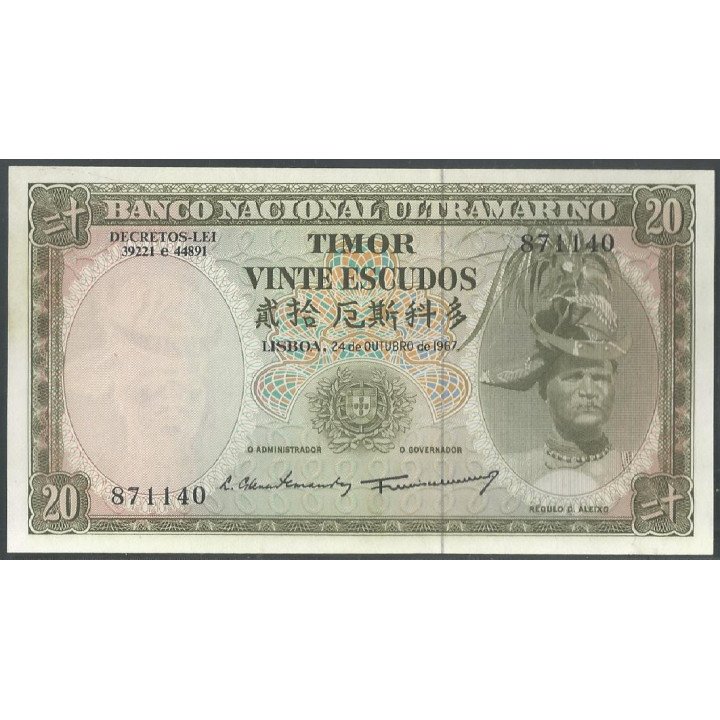 Timor, 25 Escudos 24 Oct 1967 P26a5