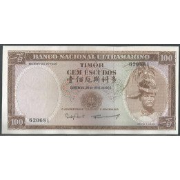 Timor, 100 Escudos 25 Abr 1963 P28a6