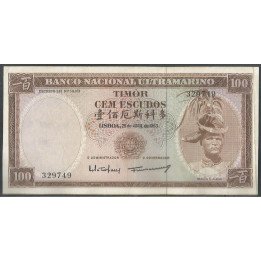 Timor, 100 Escudos 25 Abr 1963 P28a1