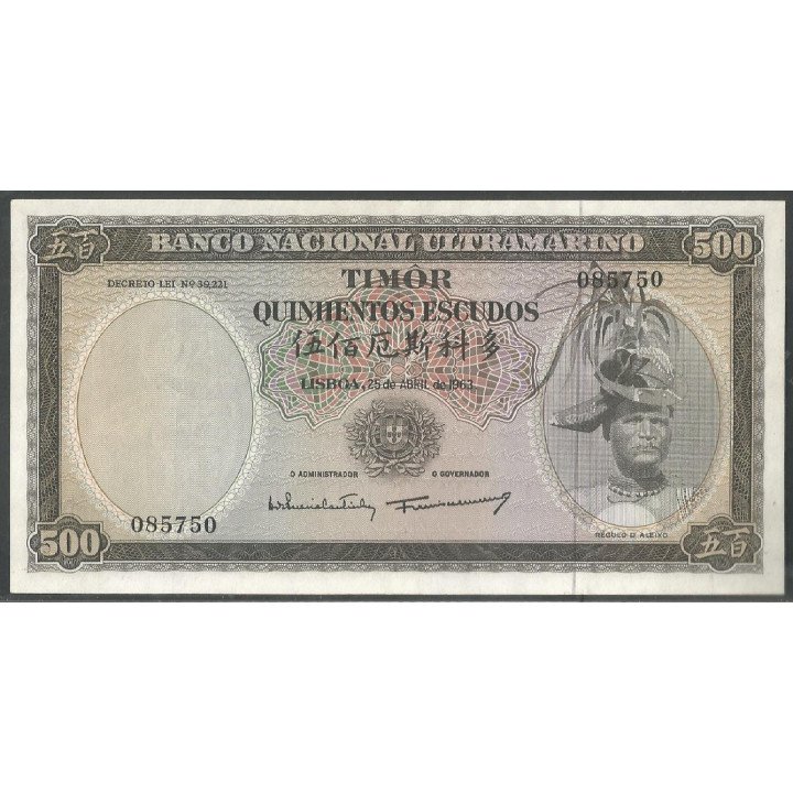 Timor, 500 Escudos 25 Abr 1963 P29a1