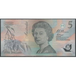 Australia, 5 Dollars ND1992 AA Verde P50a2