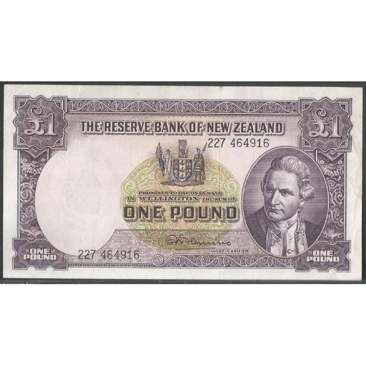 Nueva Zelanda, 1 Pound ND1940-67 P159c