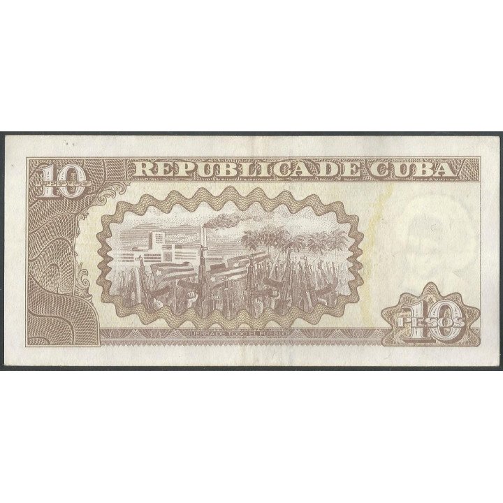 Cuba 10 Pesos 2019 P117u reverso