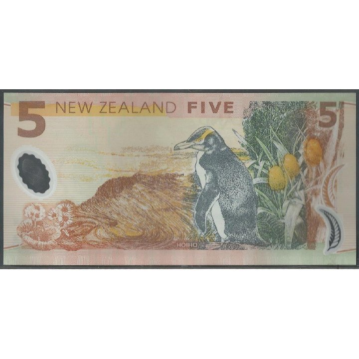 Nueva Zelanda, 5 Dollars 2009 P185b