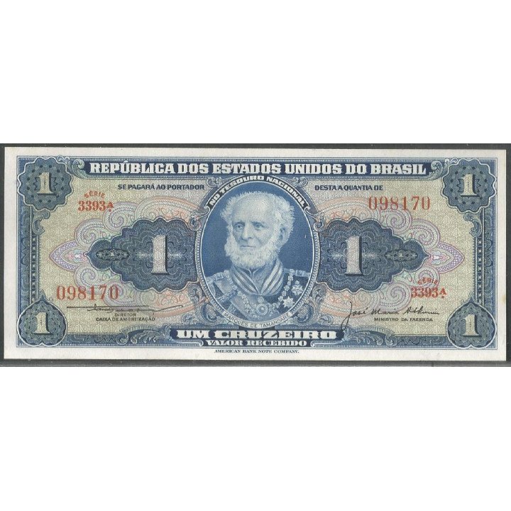 Brasil, 1 Cruzeiro ND1954-8 P150c