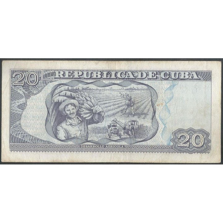 Cuba 20 Pesos 2012 P122g reverso