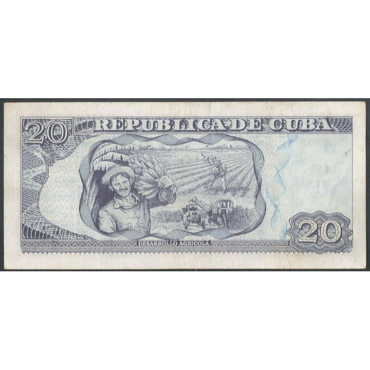 Cuba 20 Pesos 2015 P122j reverso