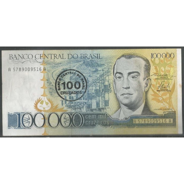 Brasil, 100 Cruzados ND1986 P208a