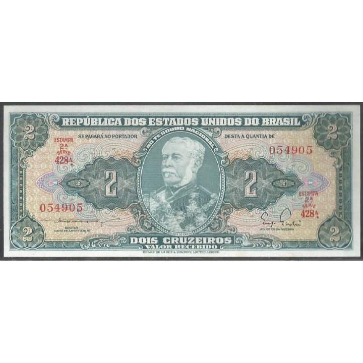 Brasil, 2 Cruzeiros ND1955 P157