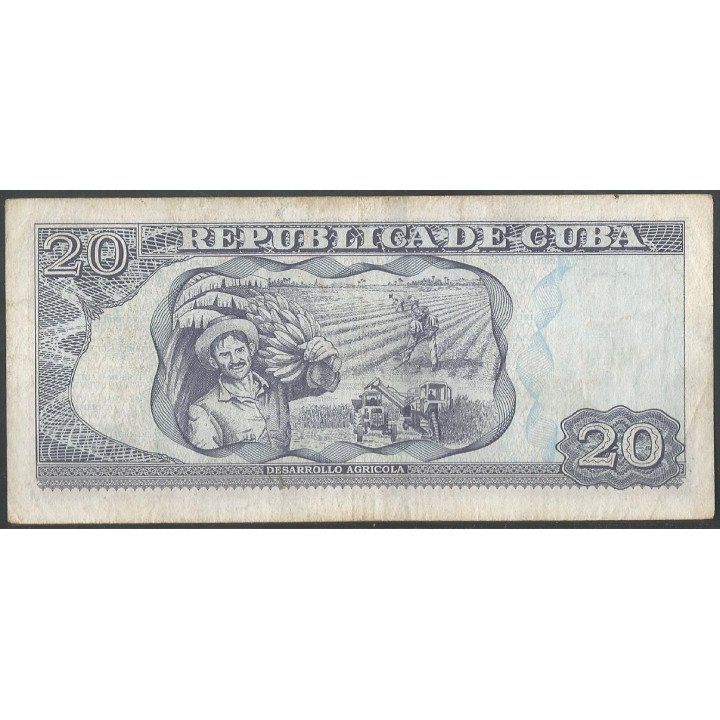 Cuba 20 Pesos 2016 P122k reverso