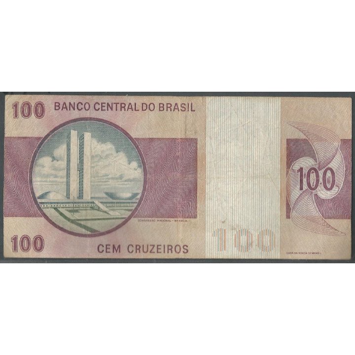 Brasil, 100 Cruzeiros ND1974-81 P195Ab