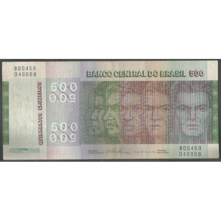 Brasil, 500 Cruzeiros 1972 Firma 18 P196Ab
