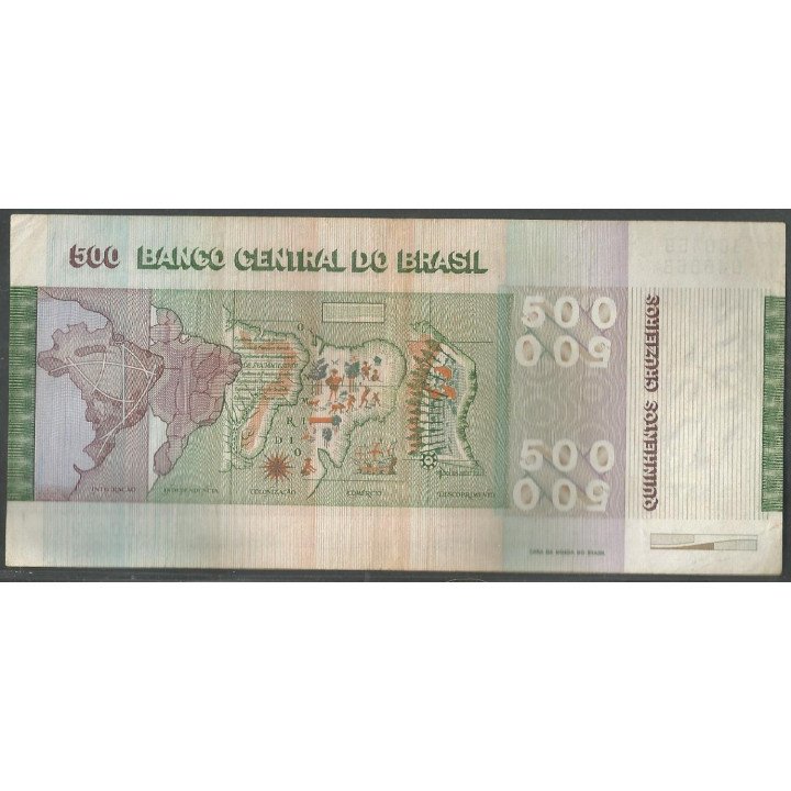 Brasil, 500 Cruzeiros 1972 Firma 18 P196Ab
