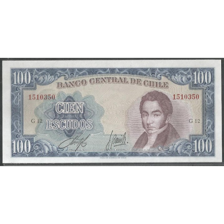 Chile, 100 Escudos ND1962-75 g P141a2