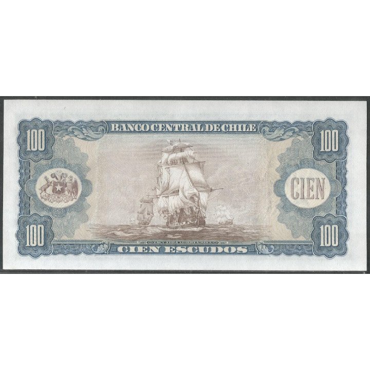 Chile, 100 Escudos ND1962-75 g P141a2