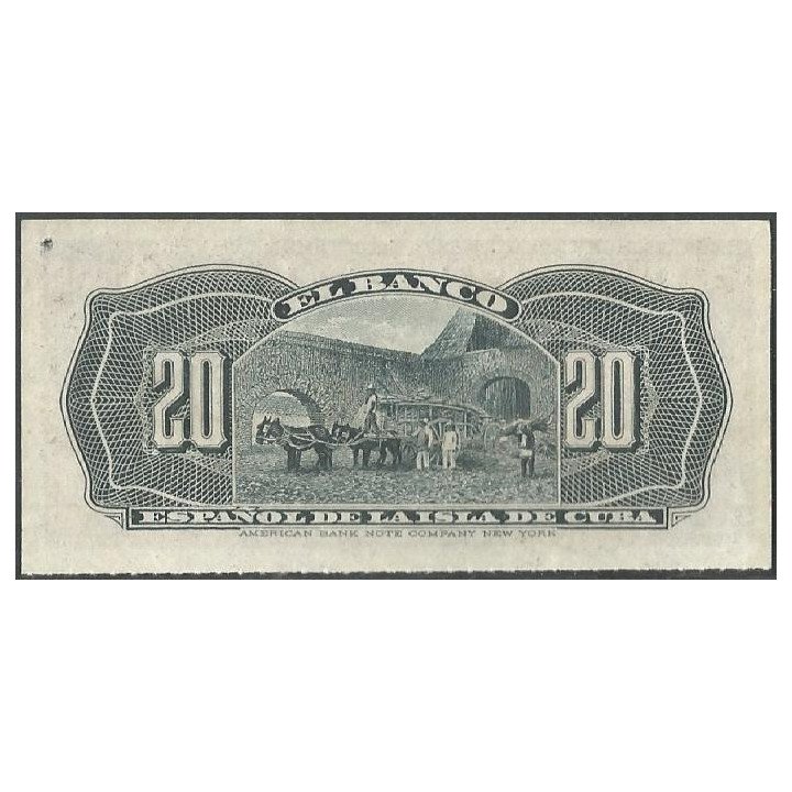 Cuba, 20 Centavos 15 Feb 1892 P53a